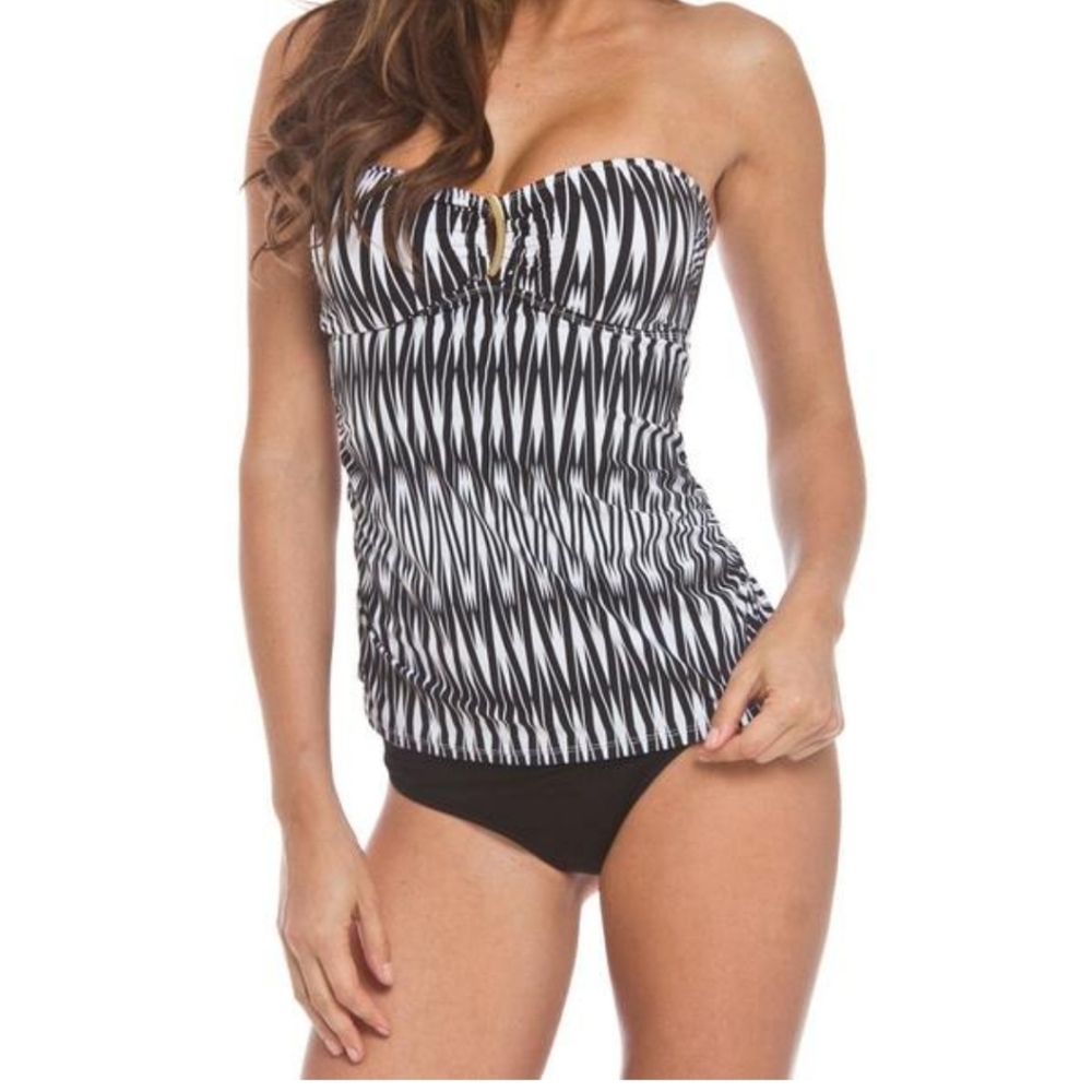 Spanx Tankini Zig Zag Top